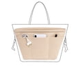 thumbnail image 4 of Organizador de bolsos, inserto para bolso, formador de bolso, 12 bolsillos, cierre superior con cremallera, apto para bolsa de compras Neverfull PM MM GM, forro para bolso de mano, 4 of 5