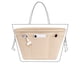 thumbnail image 4 of Organizador de bolsos, inserto para bolso, formador de bolso, 12 bolsillos, cierre superior con cremallera, apto para bolsa de compras Neverfull PM MM GM, forro para bolso de mano, 4 of 5