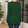 thumbnail image 4 of Women Oversized T Shirts Y2K Basic Long Sleeve Striped Print Fashion Tops 2026 Spring Summer Casual Tee, 4 of 5