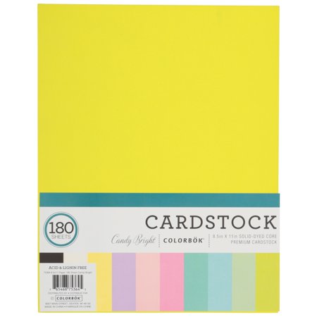 UPC: 0765468753645 | Colorbok Premium Candy Bright Multicolor Cardstock Paper  8.5  x 11   108 lb./160 gsm  180 Sheets