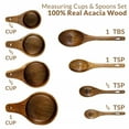 thumbnail image 4 of SEHIOZNI Sales Tableware Under $20 Wooden Measuring Cups and Spoons Set Wood Measuring Cups Wooden Measuring Spoons Set Wood Kitchen Accessories Cute Measuring Cups Measuring Set for Dry Ingredients, 4 of 9