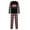 Black-Dad, variant on Odeerbi Christmas Pajamas for Family Holiday Plaid Long Sleeve Family Christmas Pajamas Matching Sets Toddler Print Parent-child Suit Two-Piece Sleepwear Xmas Family Matching PJs Set Black