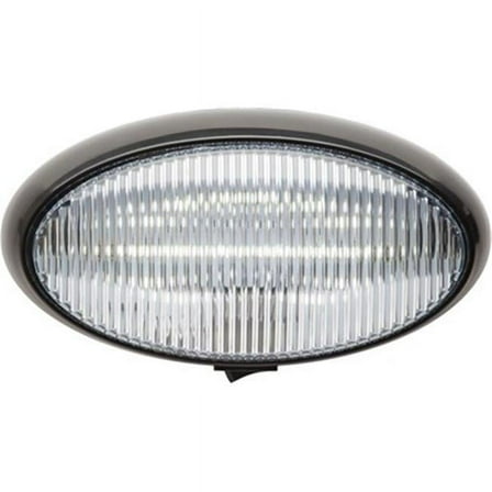 LED Porch Oval Light with Switch - Black