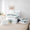 thumbnail image 4 of YST Watercolor Lighthouse Comforter Set, 7-Piece, Nautical Theme, Queen, 4 of 4
