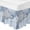 Blue, variant on Marble Blue Bed Skirt Queen Size 16 Inch Drop, Adjustable & Elastic Wrap Around Bed Skirts Pleated Luxury Dust Ruffles For Twin Full Queen Cal King Base Beds, Modern Abstract Ink Painting Luxury