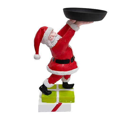 Para Golosinas De Muñeco De Nieve, Bandeja De Sujeción De Papá Noel, Frutero, Estante De Resina Para Fiesta En Casa, Estante De Almacenamiento De Aperitivos Yuarrent HA042031-04