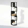 thumbnail image 6 of Furinno Basic 5-Tier Zigzag Corner Multipurpose Standing Shelf, Espresso/Black, 6 of 6