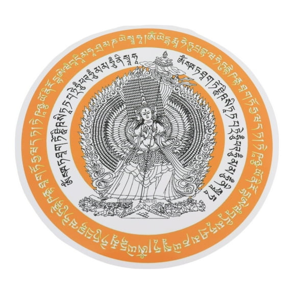 2 Pcs of Feng Shui White Umbrella Goddess Window Stickers