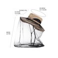 thumbnail image 3 of Mosquito Net Hat for Outdoor Activities - Sun Protection, Breathable Mesh, Foldable Design for Hiking, Fishing, and Beekeeping, 3 of 3