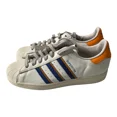thumbnail image 4 of Ad-id-as SUPERSTAR SNEAKERS WHITE/BLUE/GOLD- FZ6476 M7.5 - NWT, 4 of 5