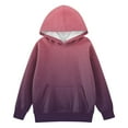 thumbnail image 2 of Grblisyd Hoodies for Teen Girls 10-12 Youth Long Sleeve Gradient Tween Tops Cute Graphic Hoodie Sweatshirts for Teen Girls Drawstring Pullover Kids Clothes Dark Purple 120, 2 of 5