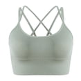 thumbnail image 1 of Ropa interior deportiva para mujer Tirantes acolchados Ropa interior de soporte medio Adecuado para yoga fitness - Adecuado para circunferencia inferior del pecho 87-92 cm, 1 of 5