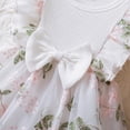 thumbnail image 5 of ITSAME Baby Girls Tutu Dress, Crewneck Cute Bow Flutter Ruffle Summer Fashion Puffy Tulle Princess Dress White 18-24M, 5 of 6