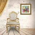 thumbnail image 3 of Dean Russo Collection 26x26 Gold Ornate Wood Framed with Double Matting Museum Art Print Titled - Fishy Spray, 3 of 4