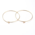 thumbnail image 2 of 316 Surgical Stainless Steel Hoop Earring Findings Wine Glass Charms Findings Real 18k golden Plated 21 Gauge 35x0.7mm, 2 of 2