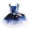 r-51Dark Blue17, variant on MEZZALL Dresses Dress Girls Glitter Gown With Star And Moon Design Party Formal Wear Trendy Short Sleeve Crew Neck Solid Color Child Sundress