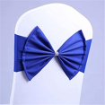 thumbnail image 2 of Chair Sashes 10Pack Elastic Slider Chair Bow Spandex Chair Cover Bands Party Chair Ribbons for Wedding Banquet Decorations Royal, 2 of 3