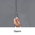 thumbnail image 2 of LAUSAINT HOME 10'x13' Gazebo Replacement Privacy Curtains with Zipper and 4-Panels Side Wall Universal Replacement for Backyard, Garden, Lawn, Gray, 2 of 4