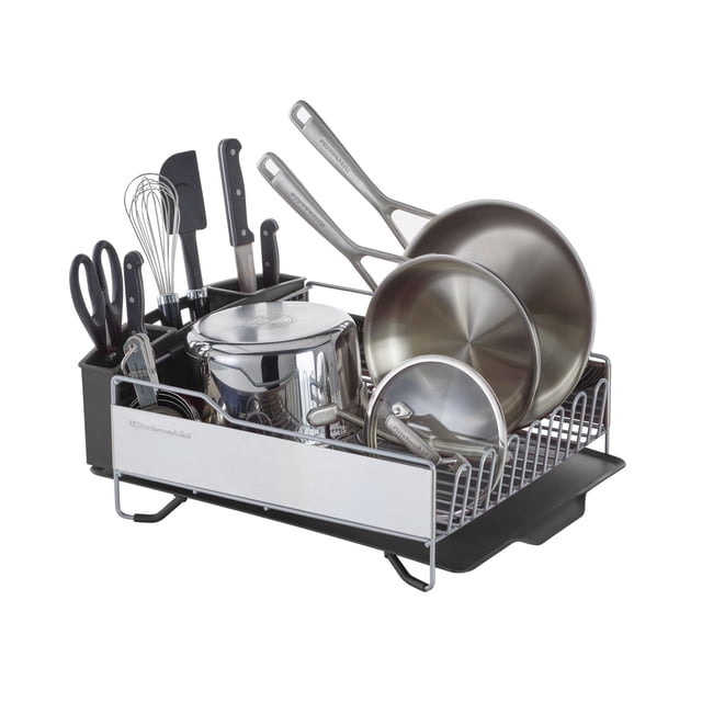 KitchenAid kns896bxgra grande escurreplatos tamaño completo, acero inoxidable
