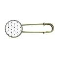 thumbnail image 1 of Hexagon Line Art Grain Illustration Pattern Retro Metal Brooch Pin Clip Jewelry, 1 of 3