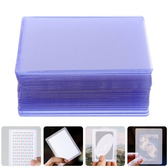 business card plastic sleeves 40 Pack 240 Pockets A6 Binder Sleeves, Ultra- Clear K-pop Photocard Sleeves, Double Sided 3 Pocket 6 Ring Planner Refill Pages for Business Card, Credit Card and K-pop Photocard Simply slide into a plastic adhesive sleeve. 2