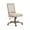 Beige/Natural, variant on Noble House Printz Wood Upholstered Swivel Office Chair, Beige and Natural