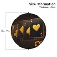 thumbnail image 2 of Disketp Casino Playing Cards Funny Coasters,4 Pcs Leather Coasters with Holder, Perfect Housewarming Hostess Gifts,Protect Furniture from Water Marks Scratch and Damage-Round Shape, 2 of 6