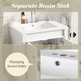 thumbnail image 6 of 24'' Bathroom Vanity with Top Sink, 2-Tier Modern Bathroom Storage Cabinet, Single Sink Bathroom Vanity,, 6 of 9