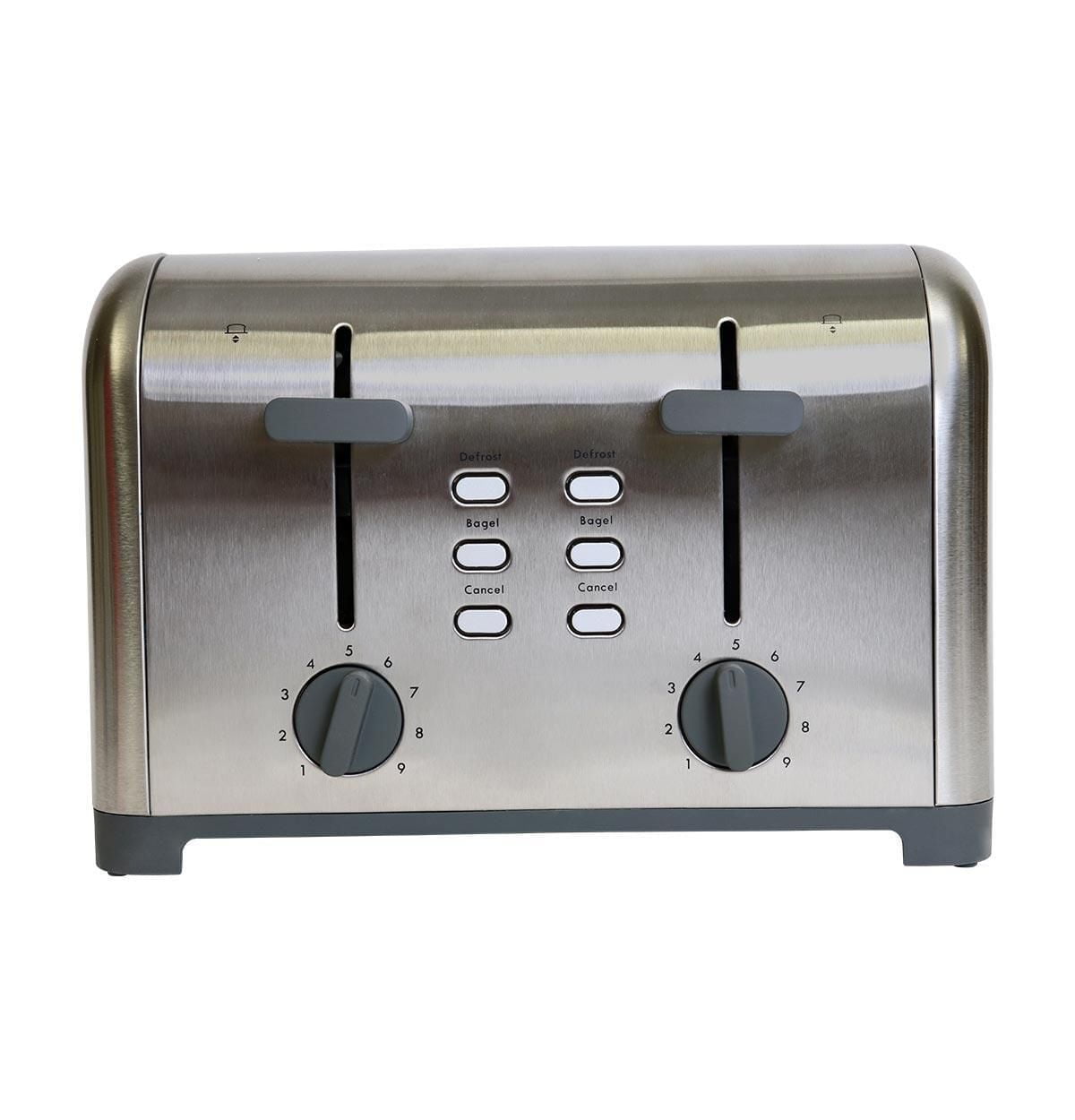 Kenmore 4-Slice Toaster, Dual Controls, Stainless Steel, Custom Browning Settings