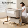 thumbnail image 7 of Angelbliss 3-in-1 Baby Bassinet & Bedside Sleeper, 6-Height Adjustable Rocking Crib for Newborns with Storage Basket, 7 of 7