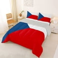thumbnail image 2 of Manfei Philippines Flag Full Size Comforter Sets,Blue White Red Bedding Comforter Set,Light Gray Reversible,3-Piece,1 Comforter and 2 Pillowcases, 2 of 7