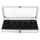 thumbnail image 1 of 1Pc 6 Grid Slots Aluminum Rectangle Watch Jewellery Display Storage Organizer Box (6 Slots), 1 of 4