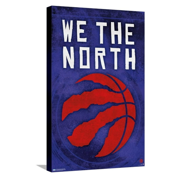 NBA Toronto Raptors - We the North 20 Canvas Wall Poster, 14.725" x 22.375"