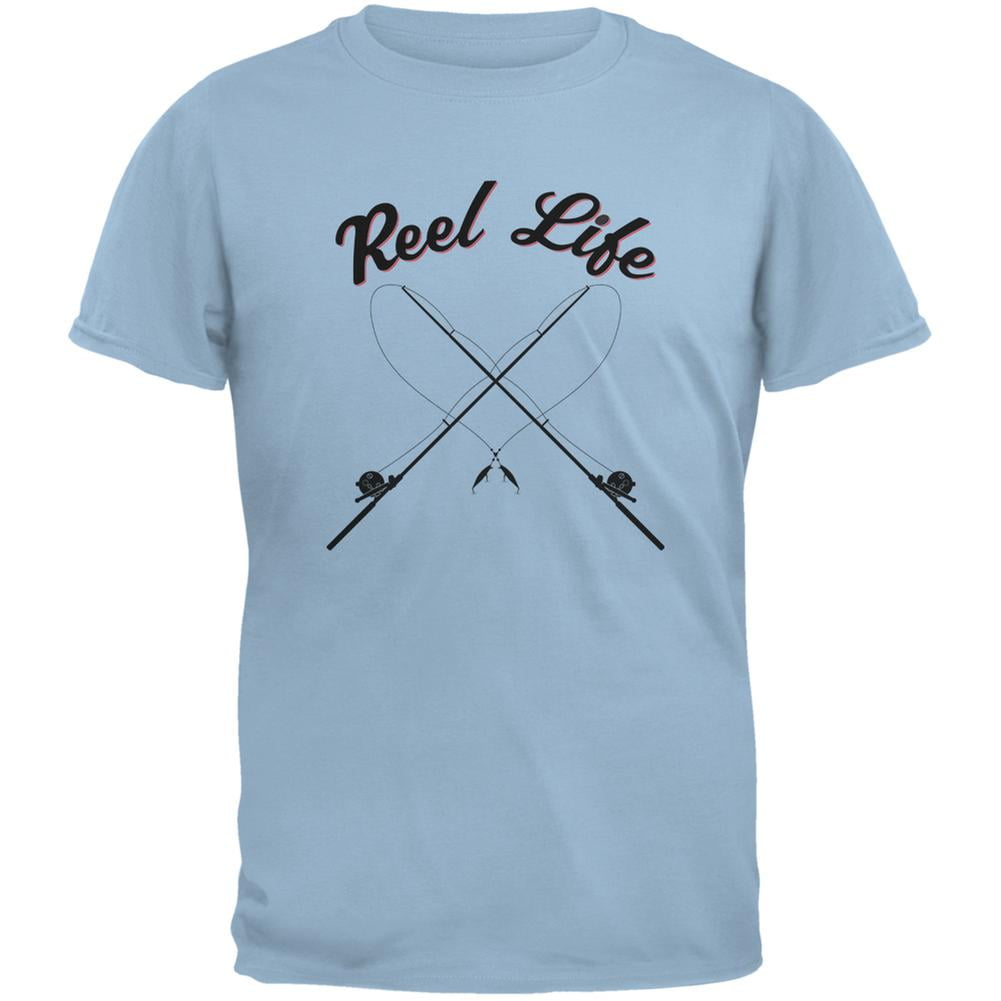 Reel Life Light Blue Adult T-Shirt 