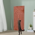 thumbnail image 1 of Alfombrilla rascadora para gatos, autoadhesiva, sin pelusa, juguete de garra DIY para afilar, recortable, rascador vertical para suelo, sofá y sillón. marrón, 1 of 10