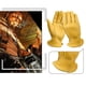 thumbnail image 2 of Guantes de moto JAMW deportivos de piel de venado L Amarillo, 2 of 4