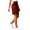 Red, variant on Women's Bermuda Shorts with Pocket, High Waist Relaxed Fit Utility Bottoms, Plain Casual Summer Wear for Outdoor Daily