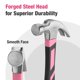 thumbnail image 3 of Cinta rosa Claw Hammer WORKPRO de 500 ml con mango de fibra de vidrio, 3 of 7