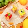 thumbnail image 4 of NOGIS Small Clear Plastic Dessert Cups, Disposable Mini Square Appetizer / Shooter Cup For Parfait, Desert, Pudding, Yogurt And Snacks, 50 pieces, 2.28" x 2.95" x 1.57" (5 Oz), 4 of 7