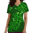 thumbnail image 1 of LSLJS St. Patrick's Day Scrub Tops for Women Short Sleeve Nurse Working Uniforms Blouse Causal Pullover Pockets Tops, Womens Plus Scrubs, 1 of 3
