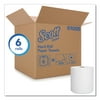 Scott Essential High Capacity Hard Roll Towels for Business, 1.5" Core, 8 x 1000 ft, Recycled, White, 6/Carton