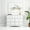 White 7 drawers, variant on HUJAUU Dresser with 10 Drawers Dresser for Bedroom, TV Stand Wood Chest of Drawers for Living Room, Hallway, Gray