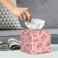 thumbnail image 4 of Kdxio Cute Pink Squirrel Print Tissue Box Cover,Square Decorative PU Leather Facial Paper Case Organizer Holder Dispenser for Bathroom,Night Stands,Desk,Car 5.2''X5.2''X5.2'', 4 of 6
