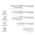 thumbnail image 4 of KitchenAid Chef Set with Custom-Fit Covers, Sharp Kitchen Knife, High-Carbon Japanese Stainless Steel Blade, 4 Piece, White, 4 of 4