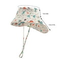 thumbnail image 4 of Realhomelove UPF 50+ Beach Baby Sun Hat Sun Protection Cute Wide Brim Summer Baby Boy Bucket Hats Toddler Sun Hats for Girl, 4 of 9