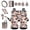 American Flag Horse, variant on Chaqlin Stripes Car Seat Accessories Full Set Aztec Tribal Elastic Car Seats Covers for Front Back Pack of 15 Sets with Cup Pad, Gear Shift Cover, Hanging Garbage Can Cars Interior Decors