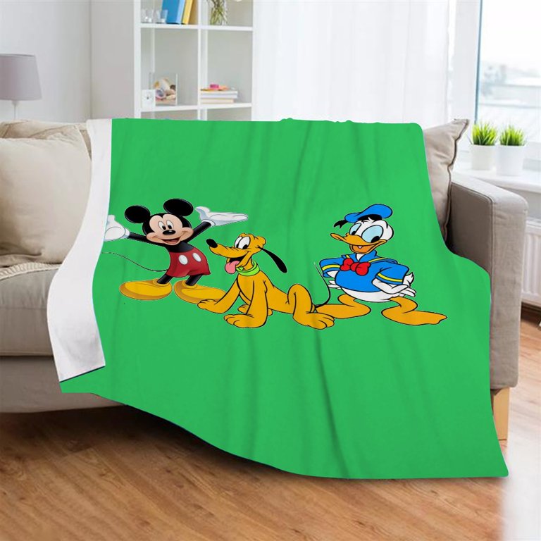 Mickey Mouse Throw Blanket Classic Travel Blanket Super Soft for Kid/Adults  Birthday Blanket Gifts (51x59/130x150cm) 