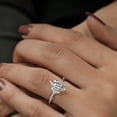 thumbnail image 4 of Cloud Jewel Marquise Cut 1.8 Ct Excellent White Moissanite Ring - 14K White Gold Plated Ring - Wedding Proposal Rings for Sister - Wedding Anniversary Gifts - Gorgeous Anniversary Gift, 4 of 4