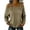 Khaki, variant on Long Sleeve Shirts for Women, Baberdicy Women's Denim Shirts Lapel Collar Long Sleeve Button down Slim Fit Casual Tops , Black L