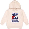 thumbnail image 2 of Inktastic Cuban Awesome Pride Toddler Hoodie, 2 of 4